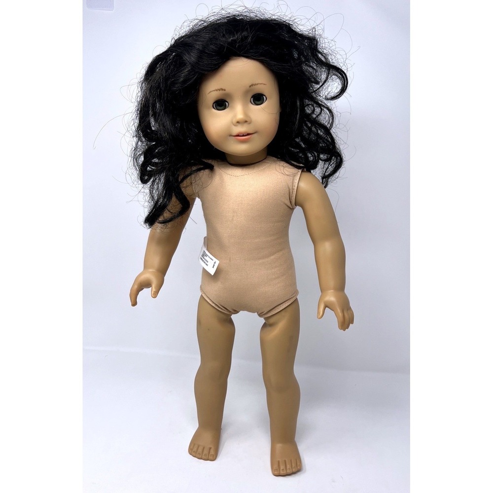 American Girl Truly Me #44 18" Doll Green Hazel Eyes Long Dark Brown Curly Hair